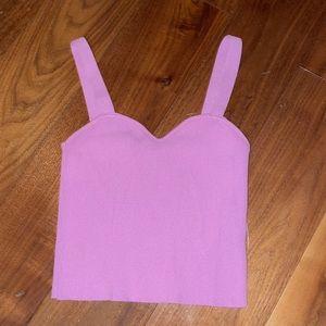 Sweetheart neckline crop top